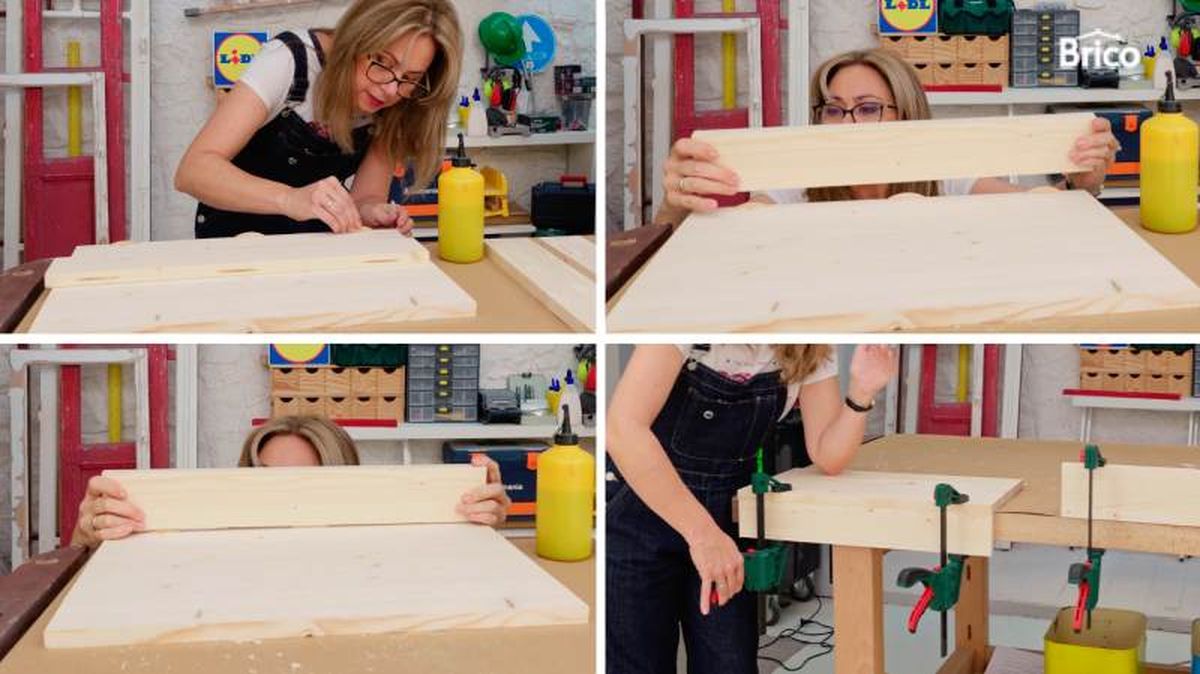 Ensamblar las piezas de las bases y las traseras