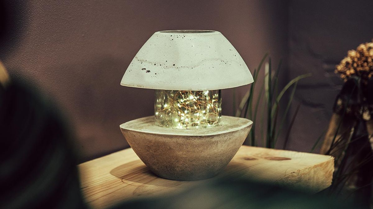 Como hacer una lámpara de hormigon con forma de farolillo paso 10