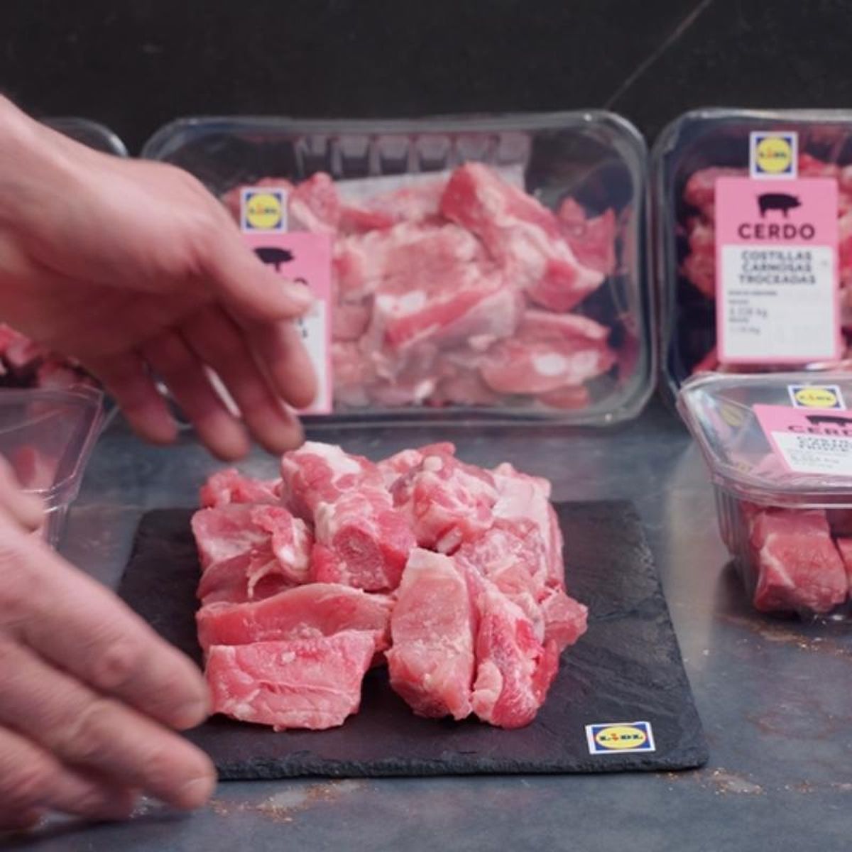 Arroz con costillas de cerdo - costillas de cerdo de LIDL