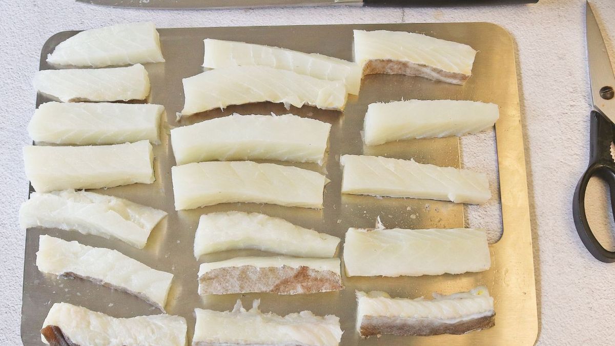 Tiras de bacalao