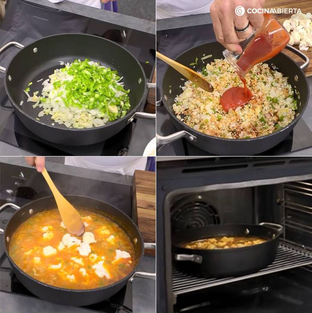 arroz bacalao coliflor pasos