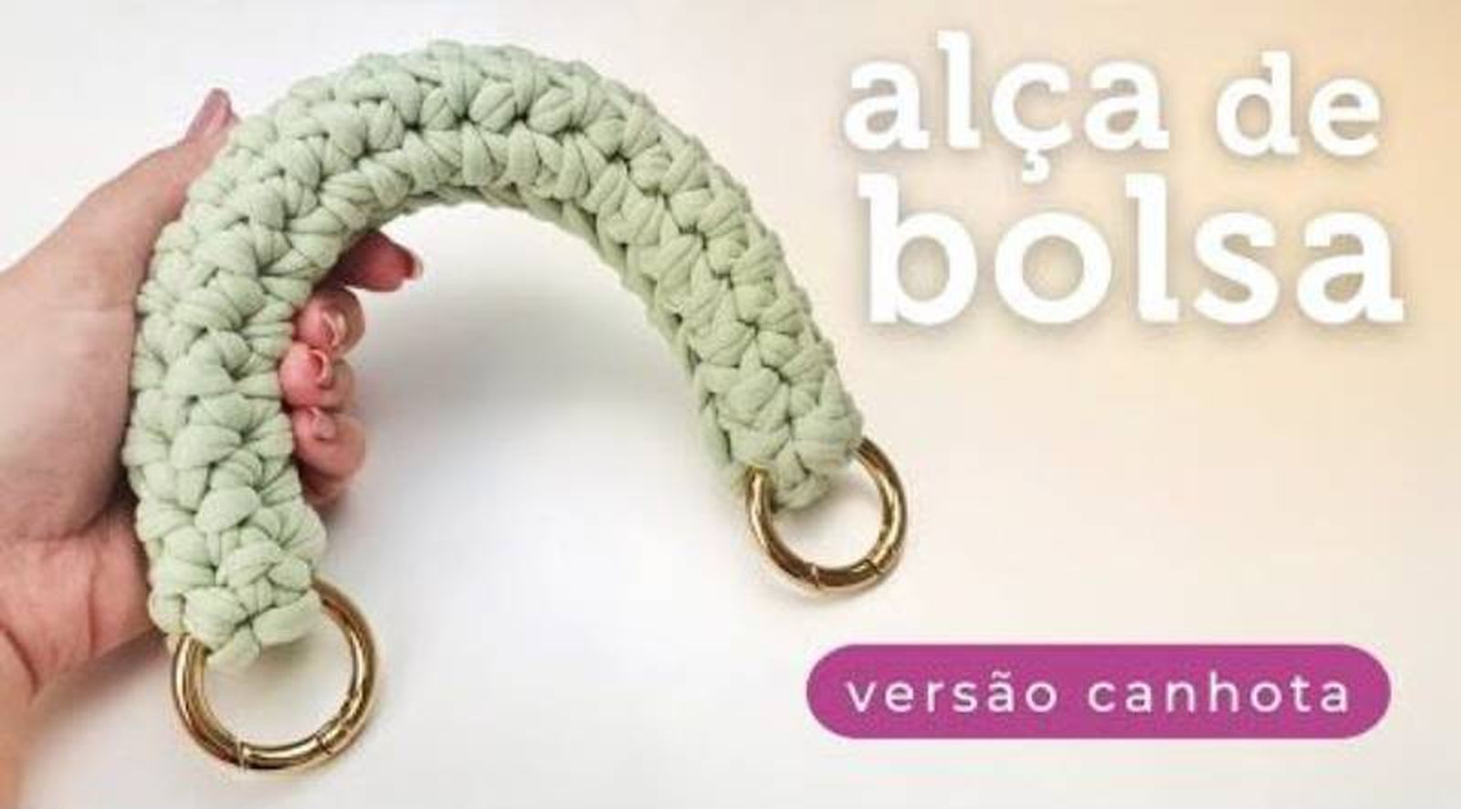 Correa rígida de trapillo para el bolso. Correa rígida de trapillo para el bolso.