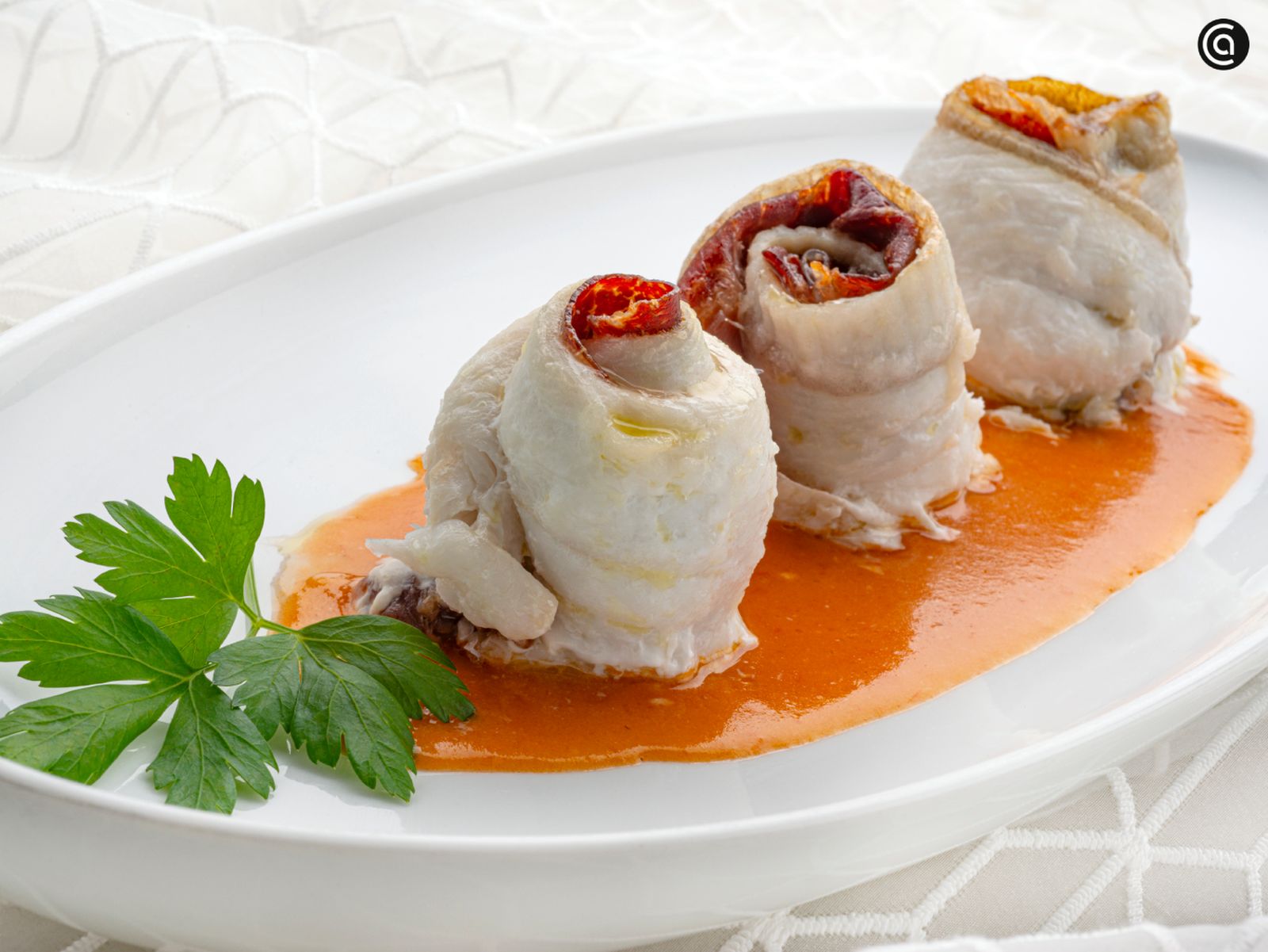 Popietas de gallo con jamón