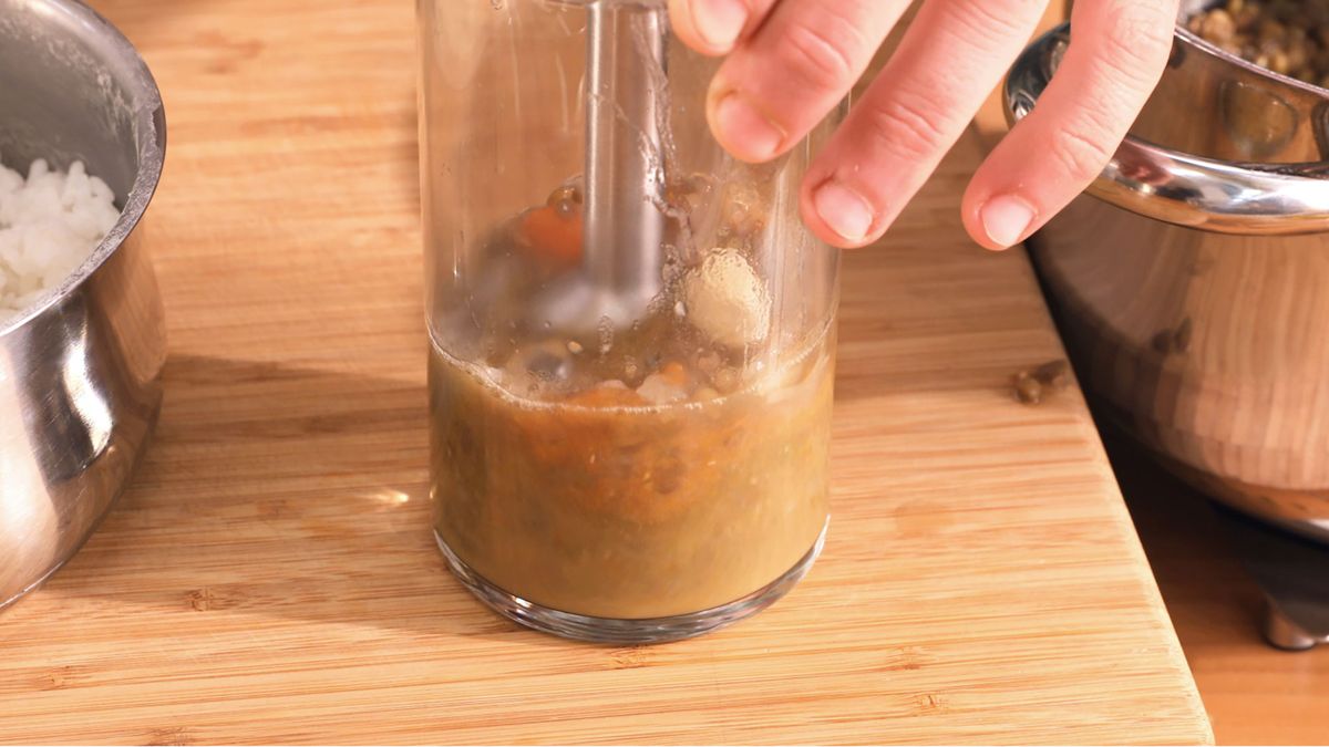 lentejas con arroz  paso 3