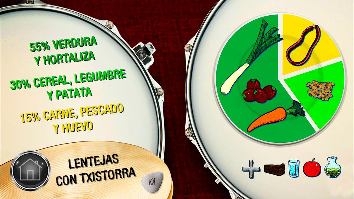 lentejas txistorra plato