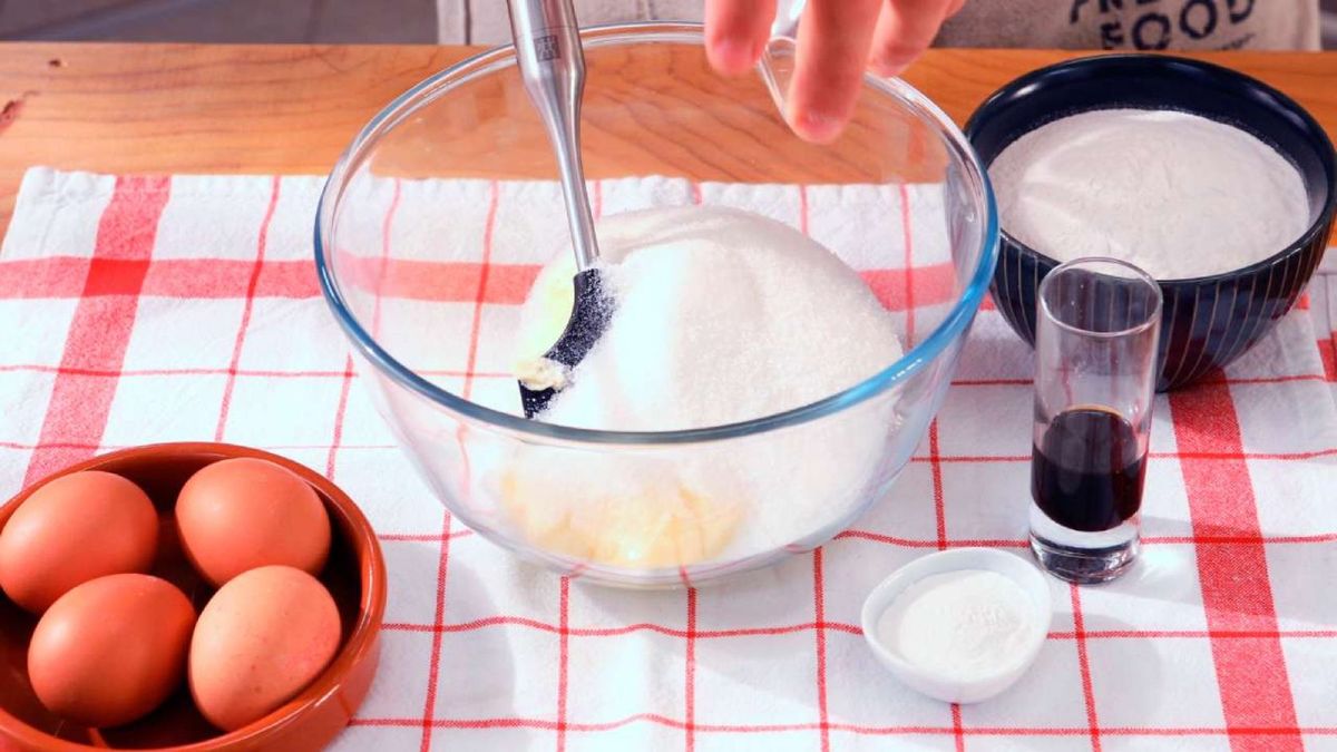 Bizcocho de arroz sin gluten   Paso 2