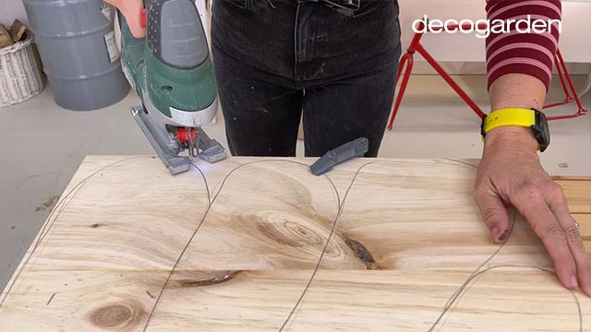 como hacer cuadro madera pared paso 4