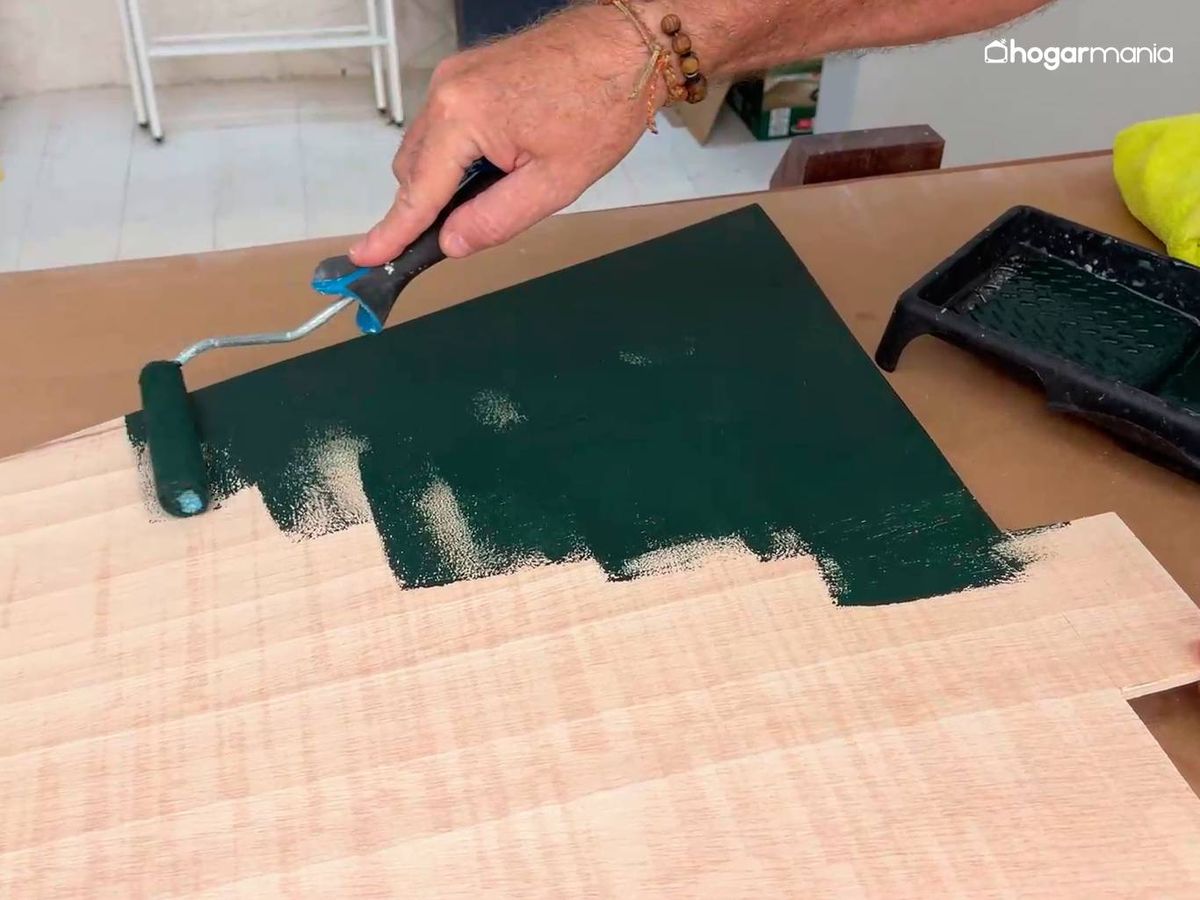 Pinta con un rodillo