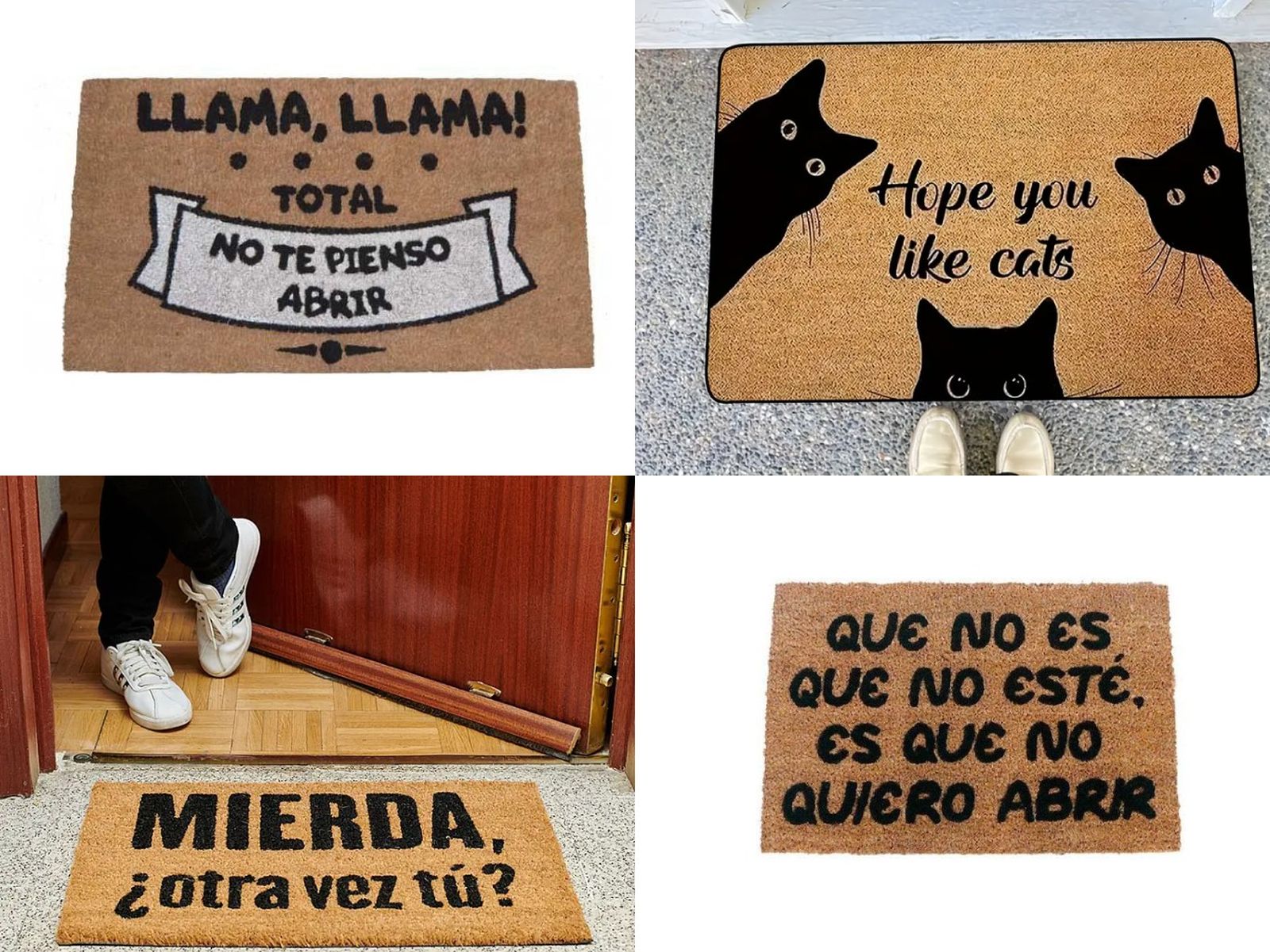Puedes personalizar los felpudos con las frase que mejor te represente Puedes personalizar los felpudos con las frase que mejor te represente