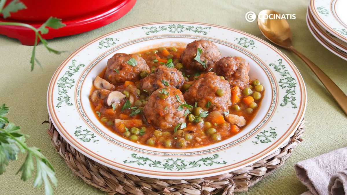 Albóndigas a la jardinera