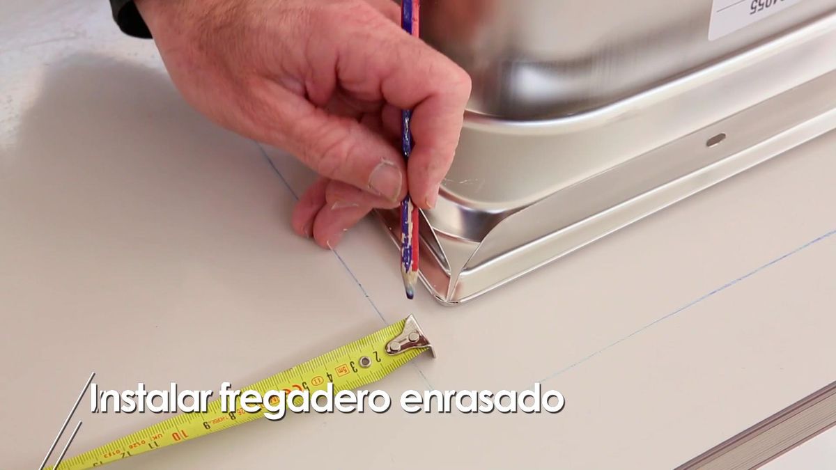 Cómo instalar un fregadero encastrado paso 1