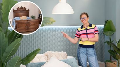 Aprende cómo hacer un cabecero de pared con paneles 3D para renovar el dormitorio con un acabado moderno y luz integrada