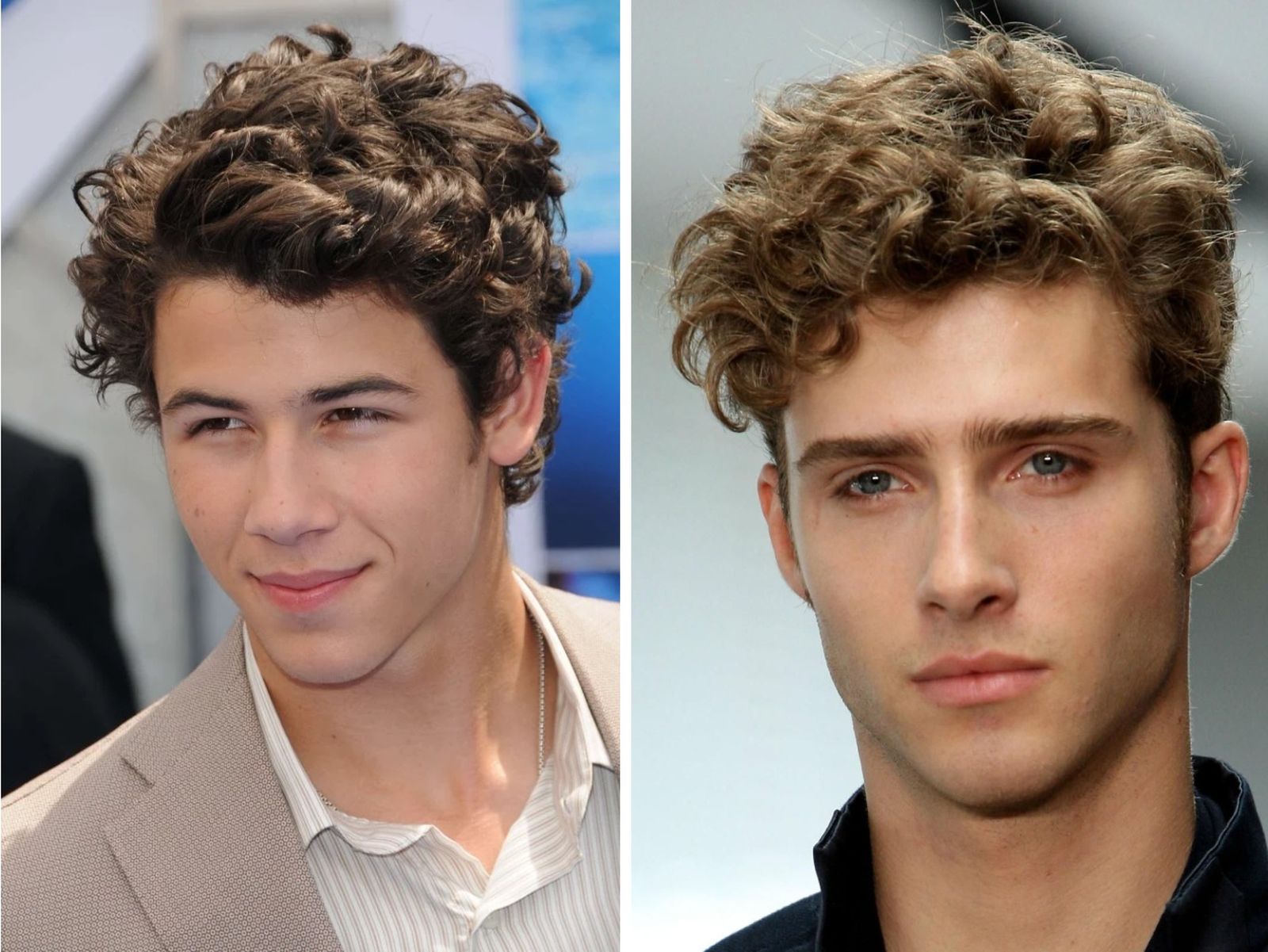 Tendencias 2025 en cortes de pelo rizado para hombre / Fotos: Pinterest