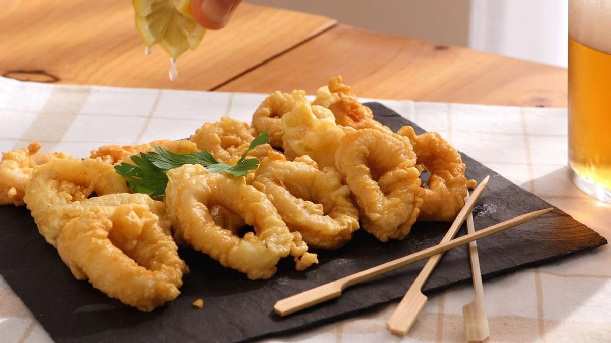 Calamares rebozados   Paso 7