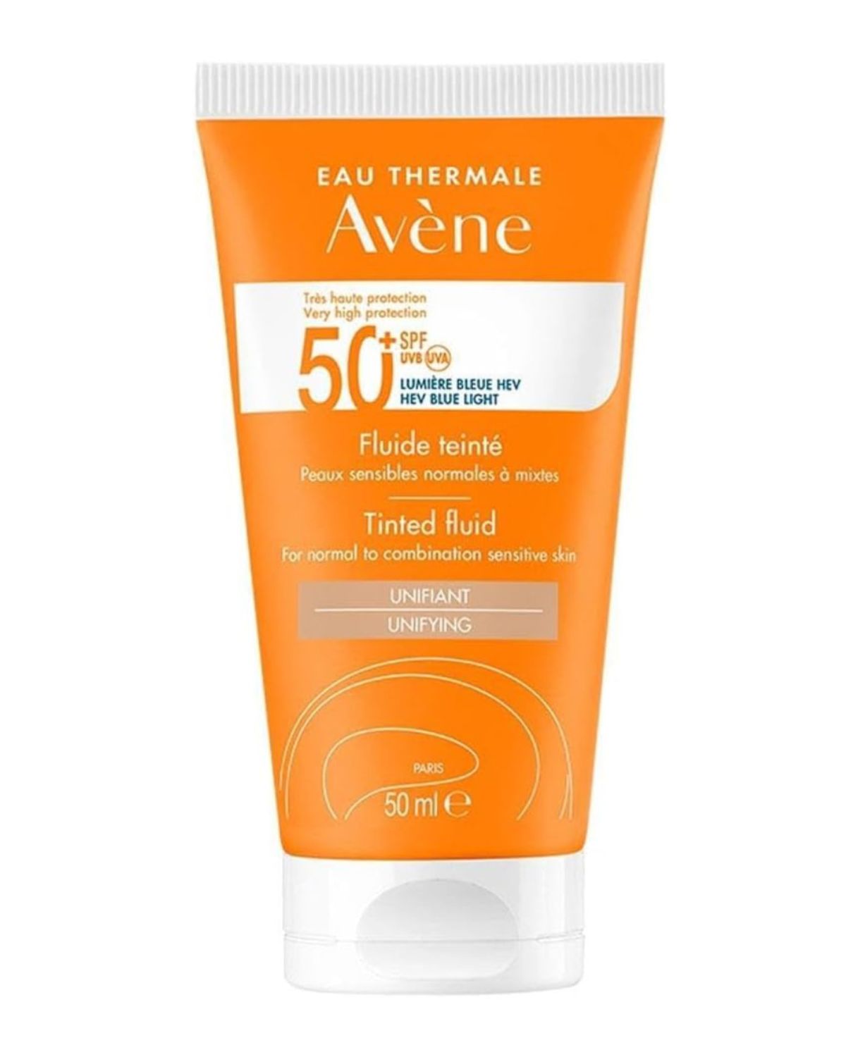 Avène Solar Fluido con Color SPF 50+.