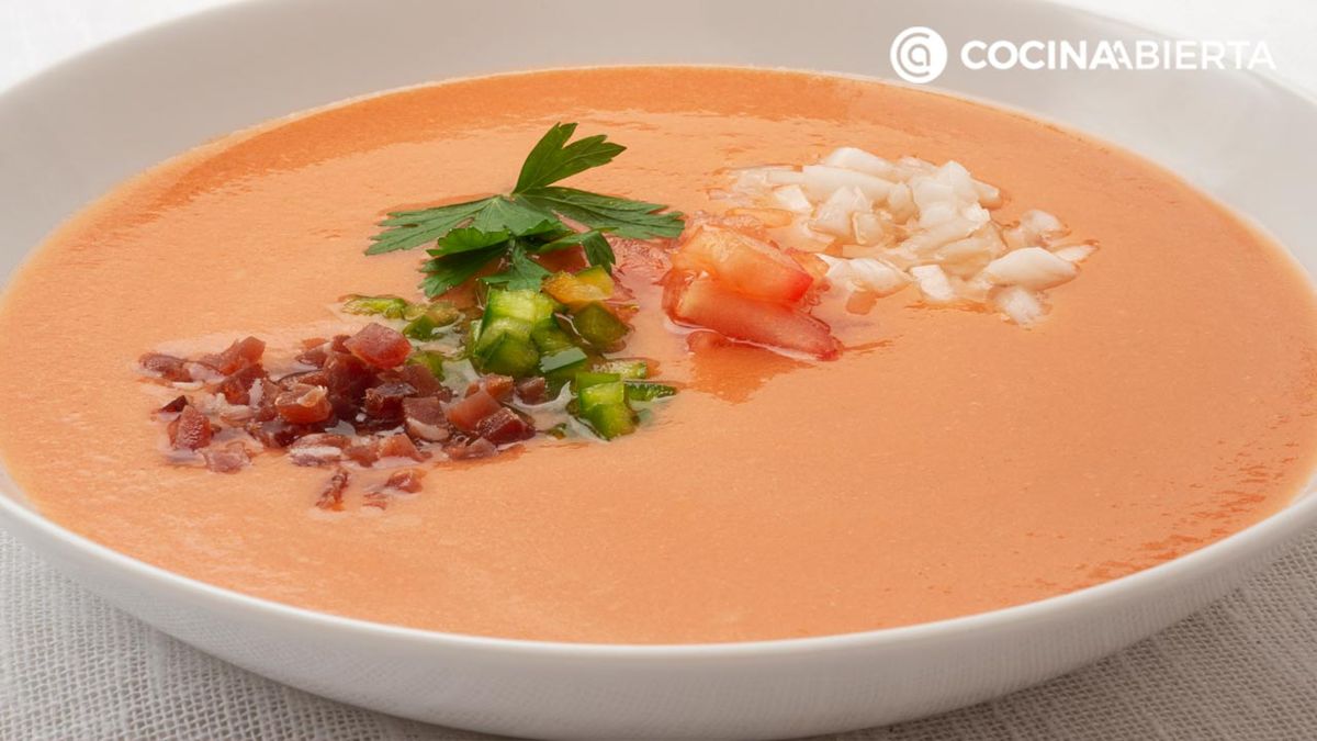 Gazpacho suave sin pepino