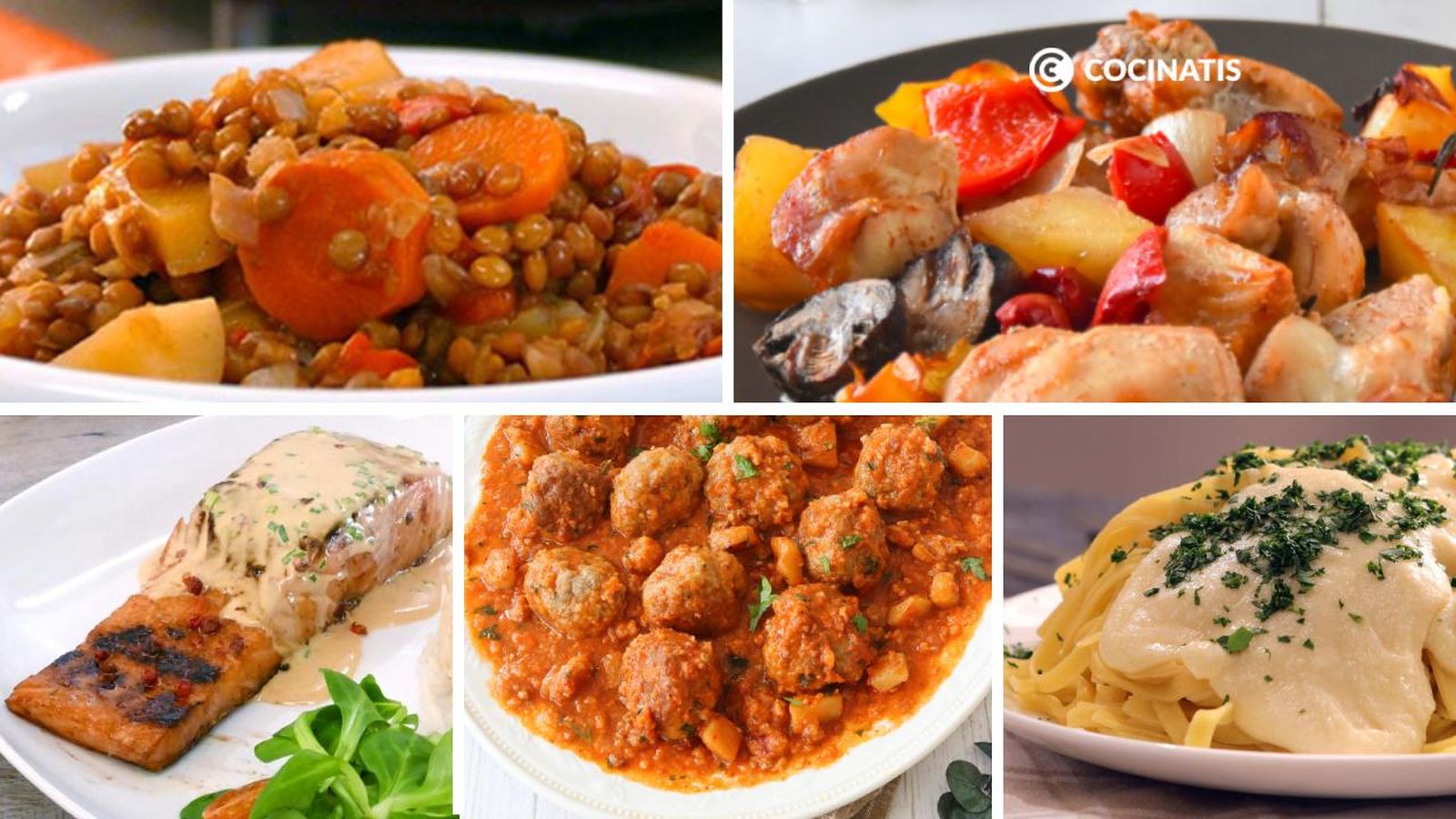 Menú semanal con recetas para cada día