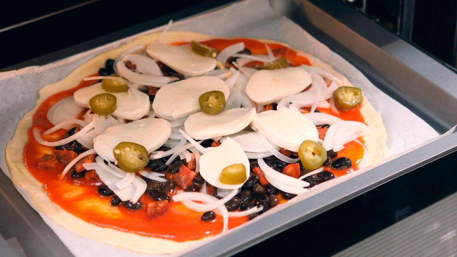 Pizza ranchera Paso 4 Pizza ranchera Paso 4
