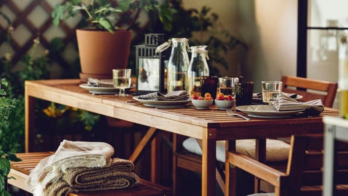 Conjunto de Ikea para terraza
