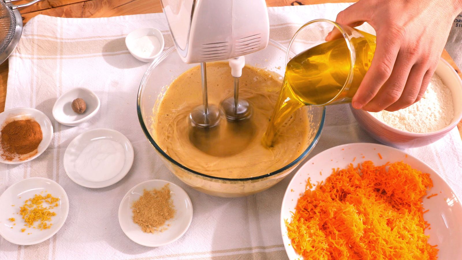 Carrot cake o Pastel de zanahoria Paso 2 Carrot cake o Pastel de zanahoria Paso 2