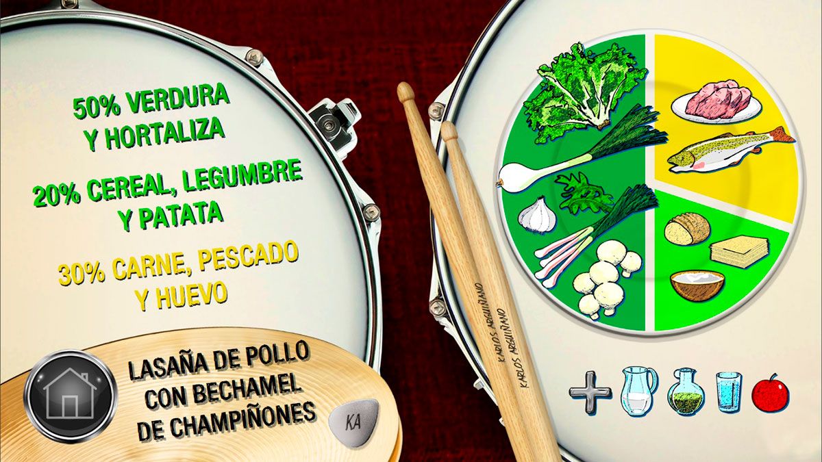 lasana pollo plato
