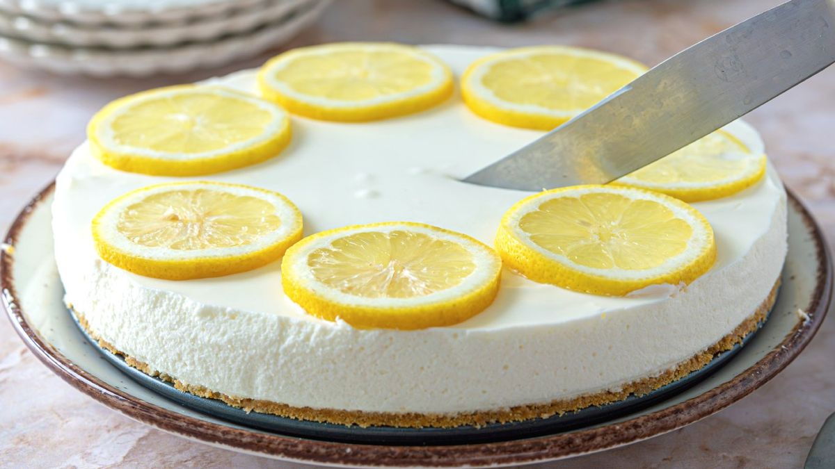 Tarta de limón sin horno