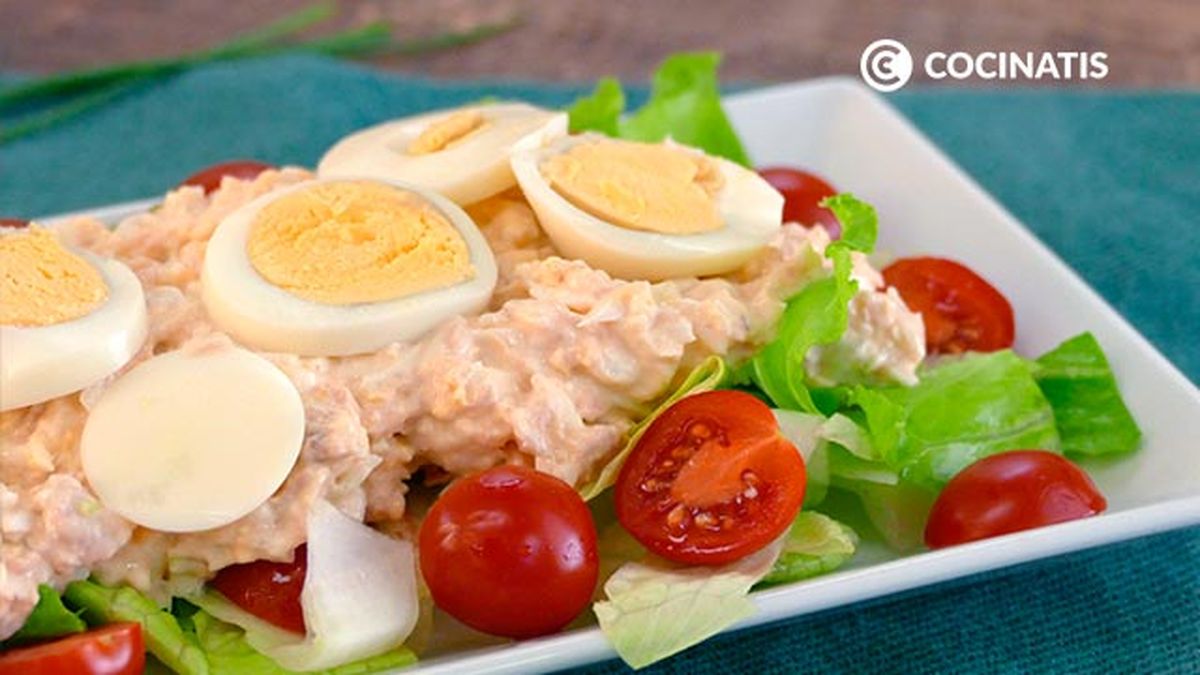 Receta de ensaladilla de atún y huevo duro  paso 6
