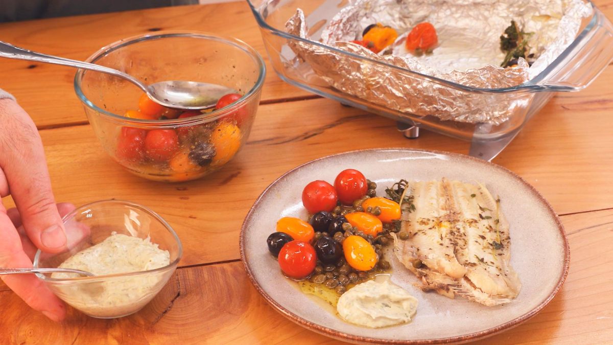 Receta de lenguadina al papillote   paso 7