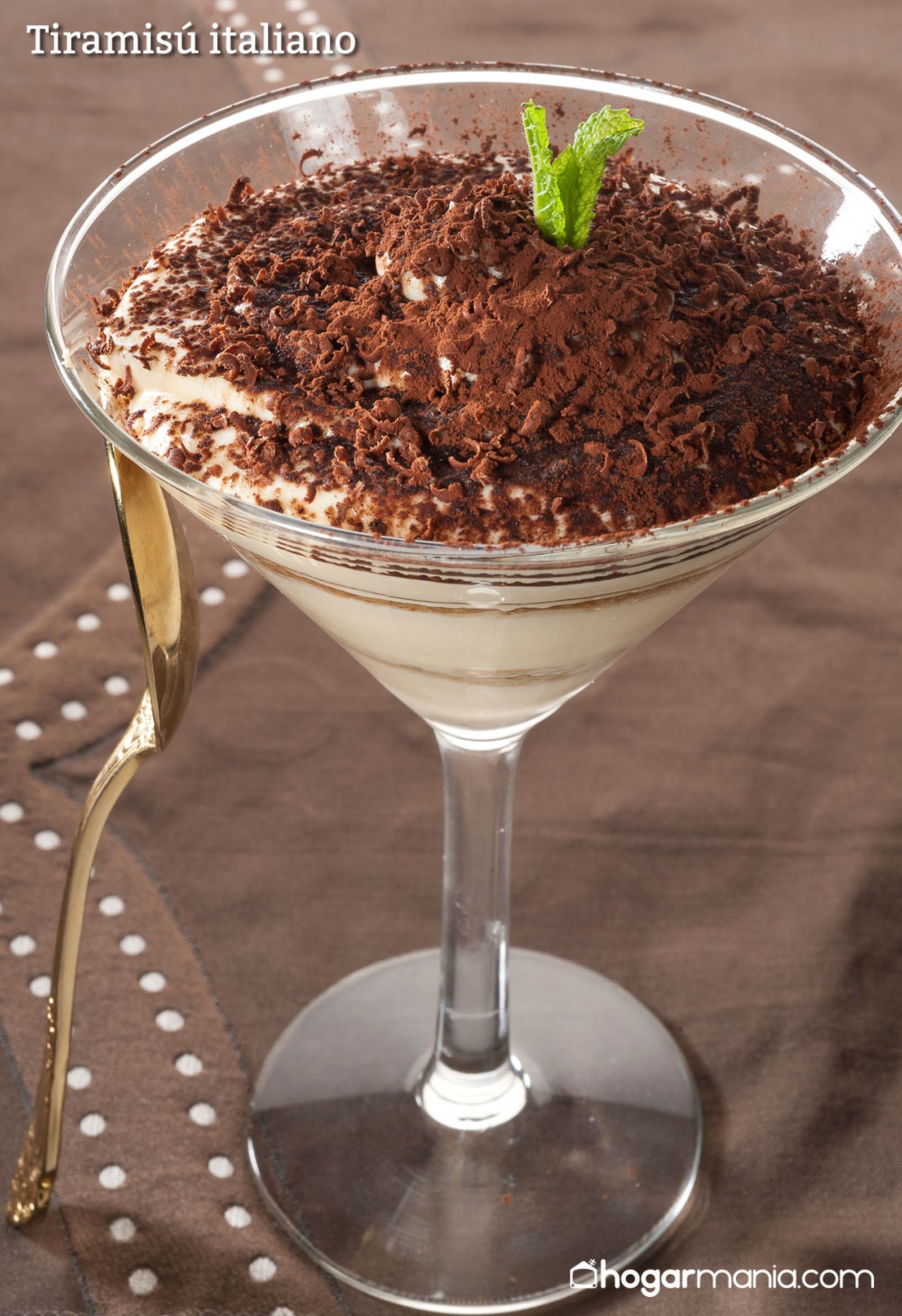 Tiramisú italiano vertical Tiramisú italiano vertical
