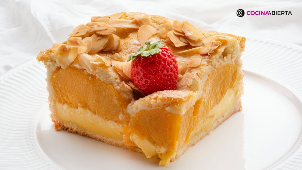 Tarta de melocotón, receta de Eva Arguiñano