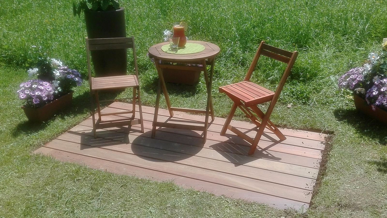 Cómo hacer una solera de exterior de madera paso 8