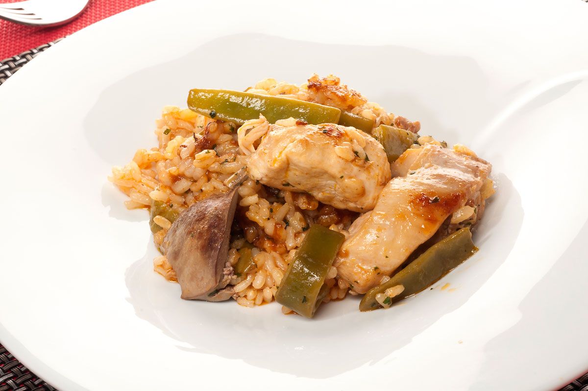 210 (1026) Arroz con pollo y judias verdes xl