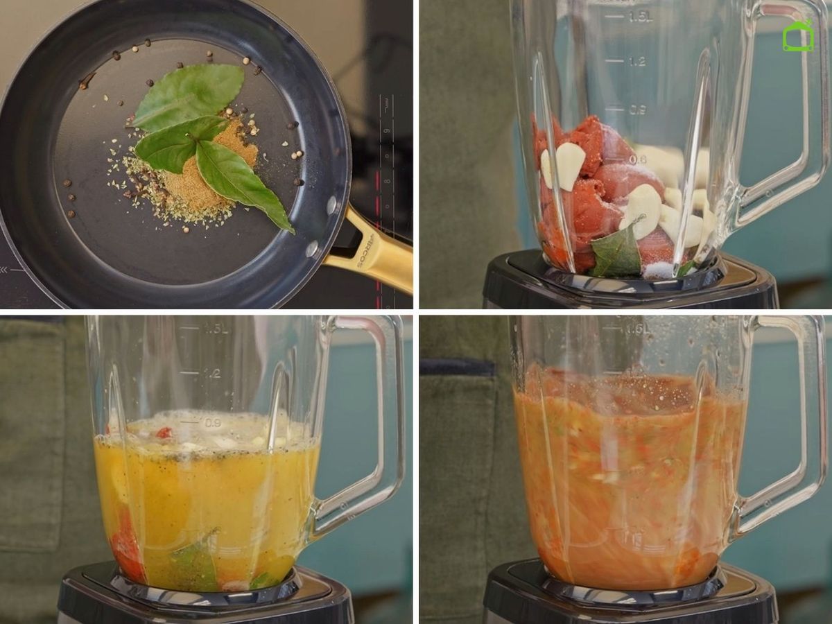 Tuesta las especias, tritúralas y utilízalas para marinar la carne de cerdo