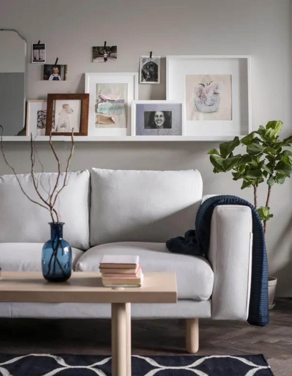 Sugerencia decorativa de piso alquilado.