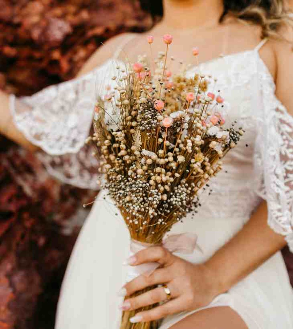 ramos de novia sencillo seco