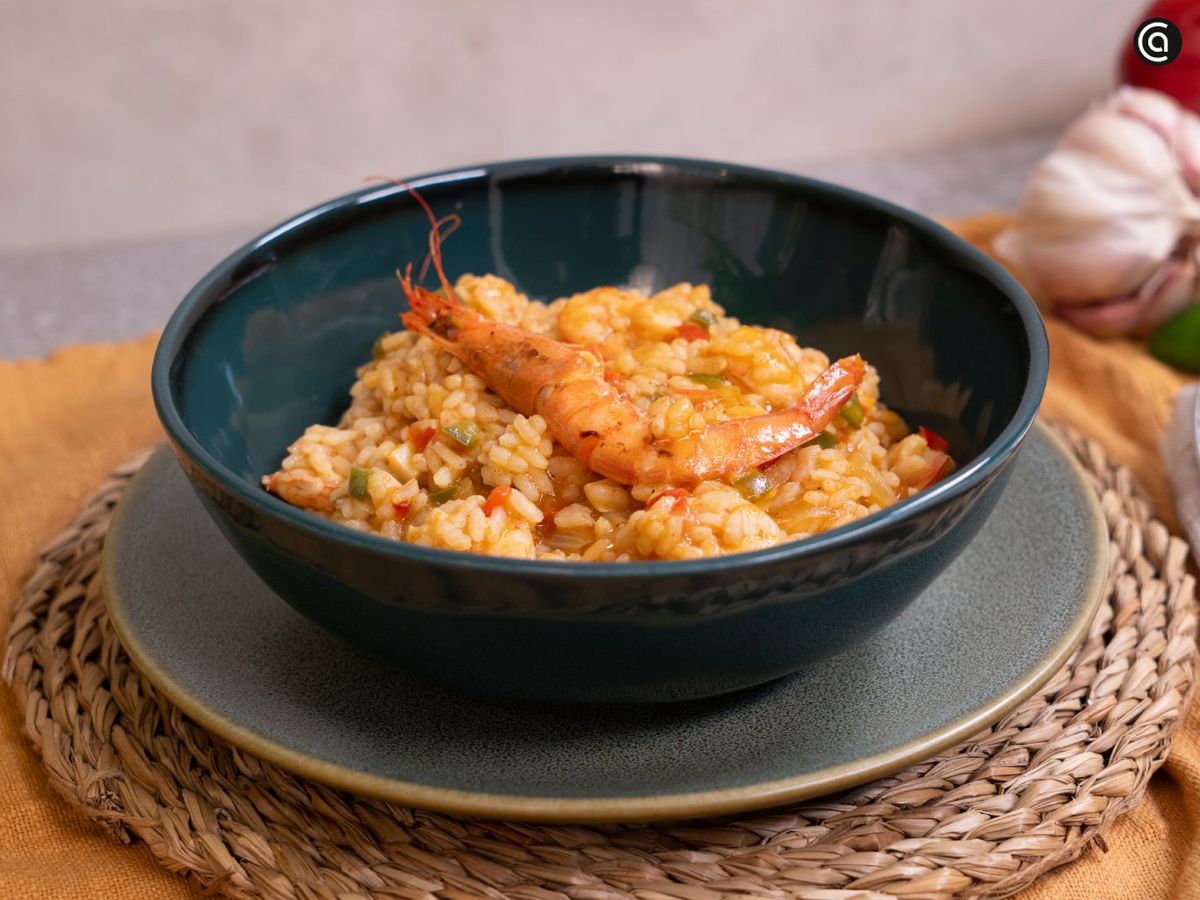 Arroz meloso con gambas - paso 4