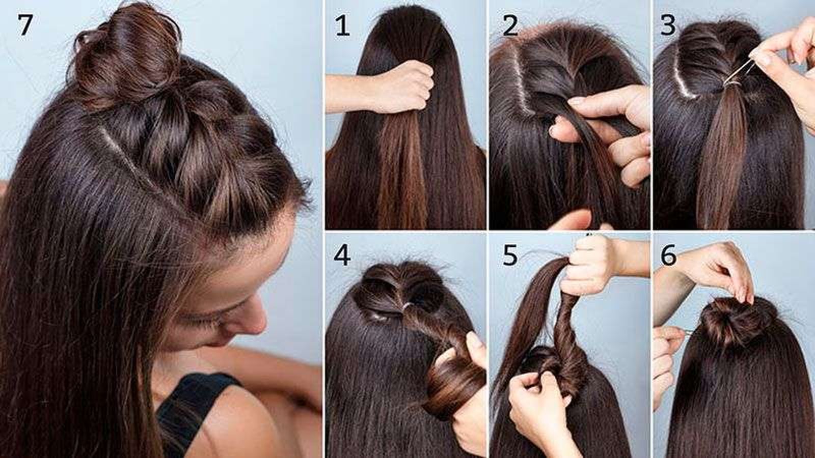 Paso a paso de semirecogido con trenza Paso a paso de semirecogido con trenza