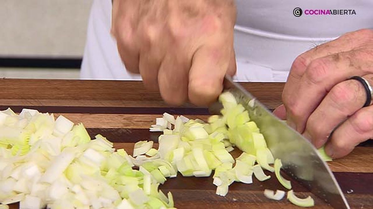 receta vichyssoise habitas ka paso 1