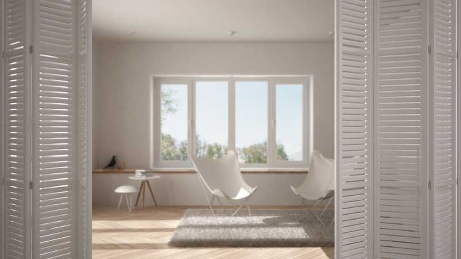 Estancia con separadores de ambientes en blanco. Estancia con separadores de ambientes en blanco.