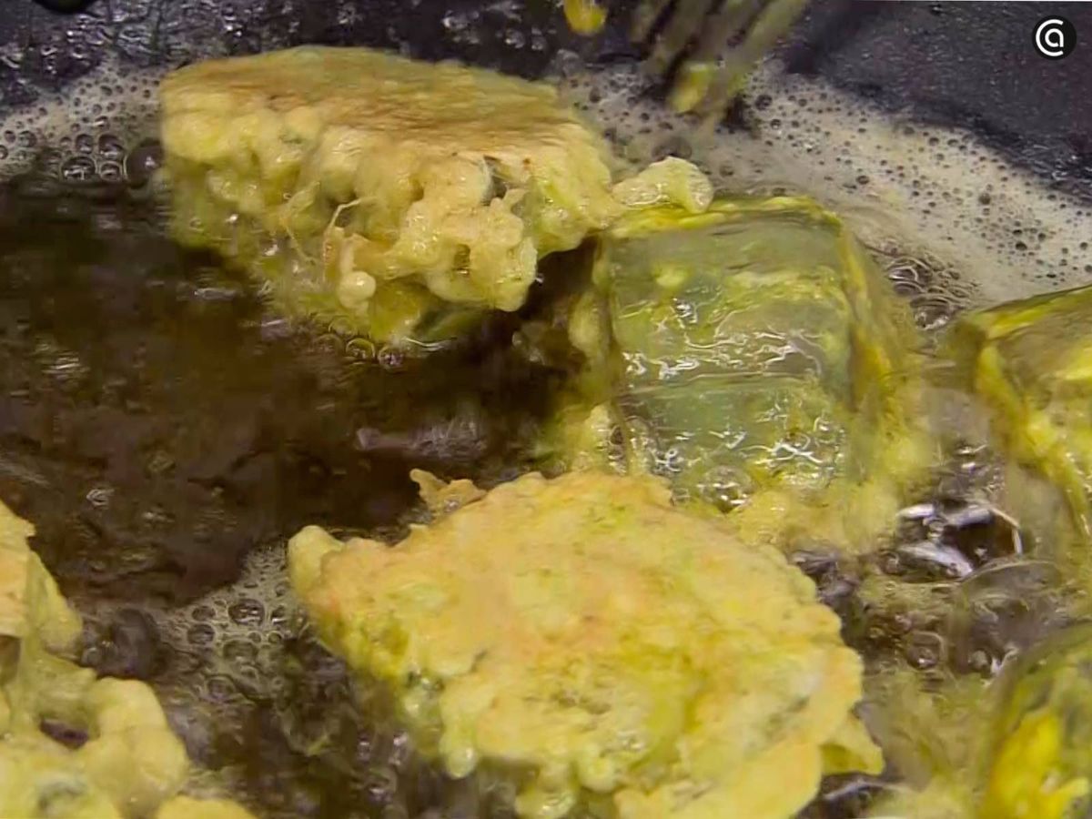 Fríe las alcachofas