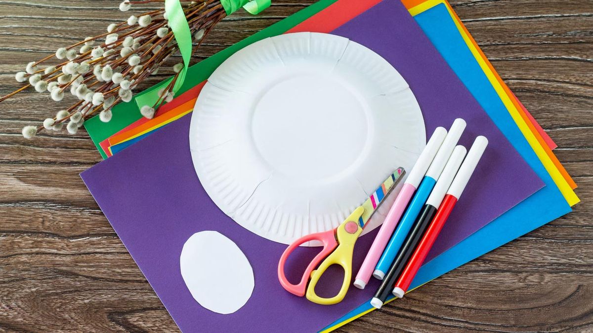 corona conejitos pascua materiales