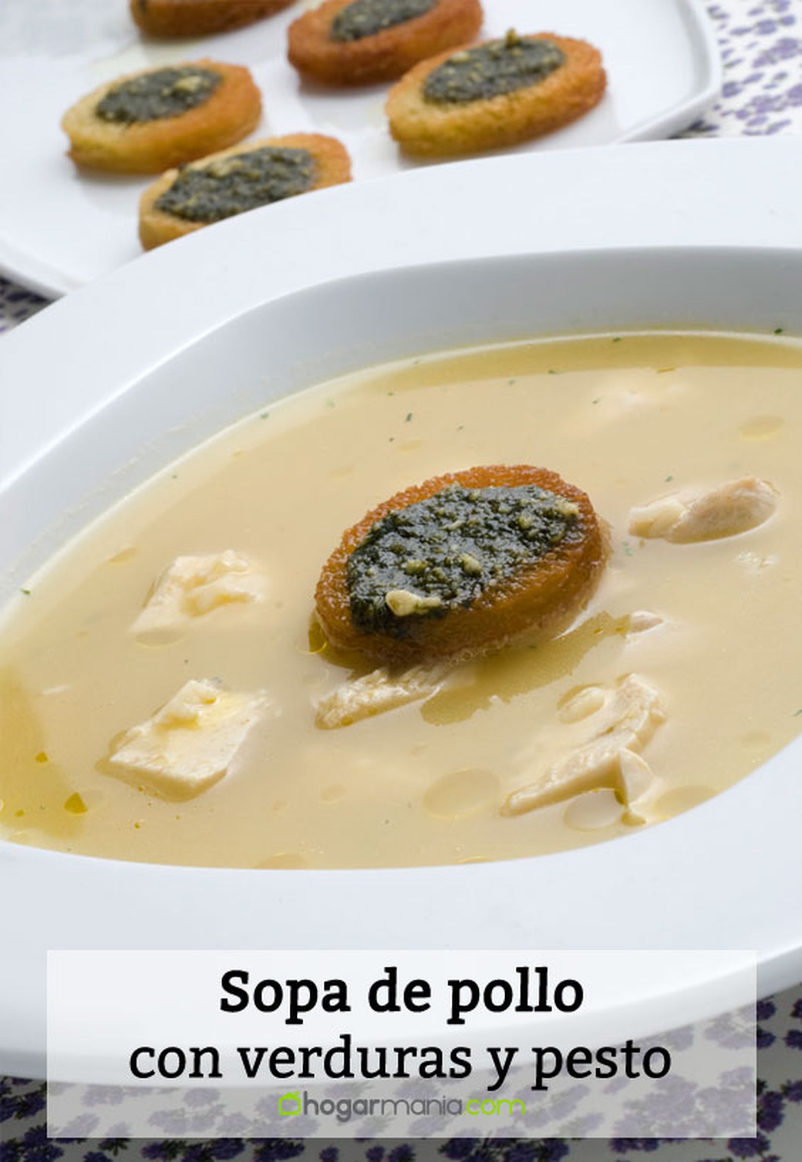 sopa pollo verduras pesto pin sopa pollo verduras pesto pin
