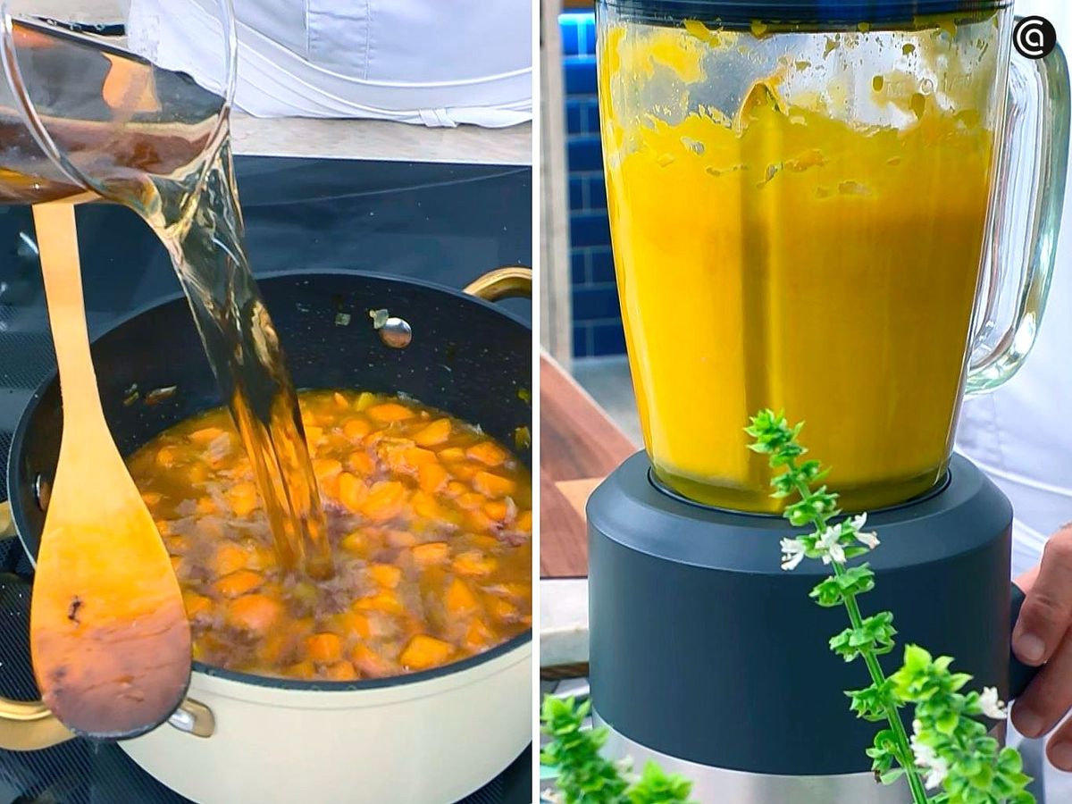 Prepara la salsa de zanahoria para las albóndigas