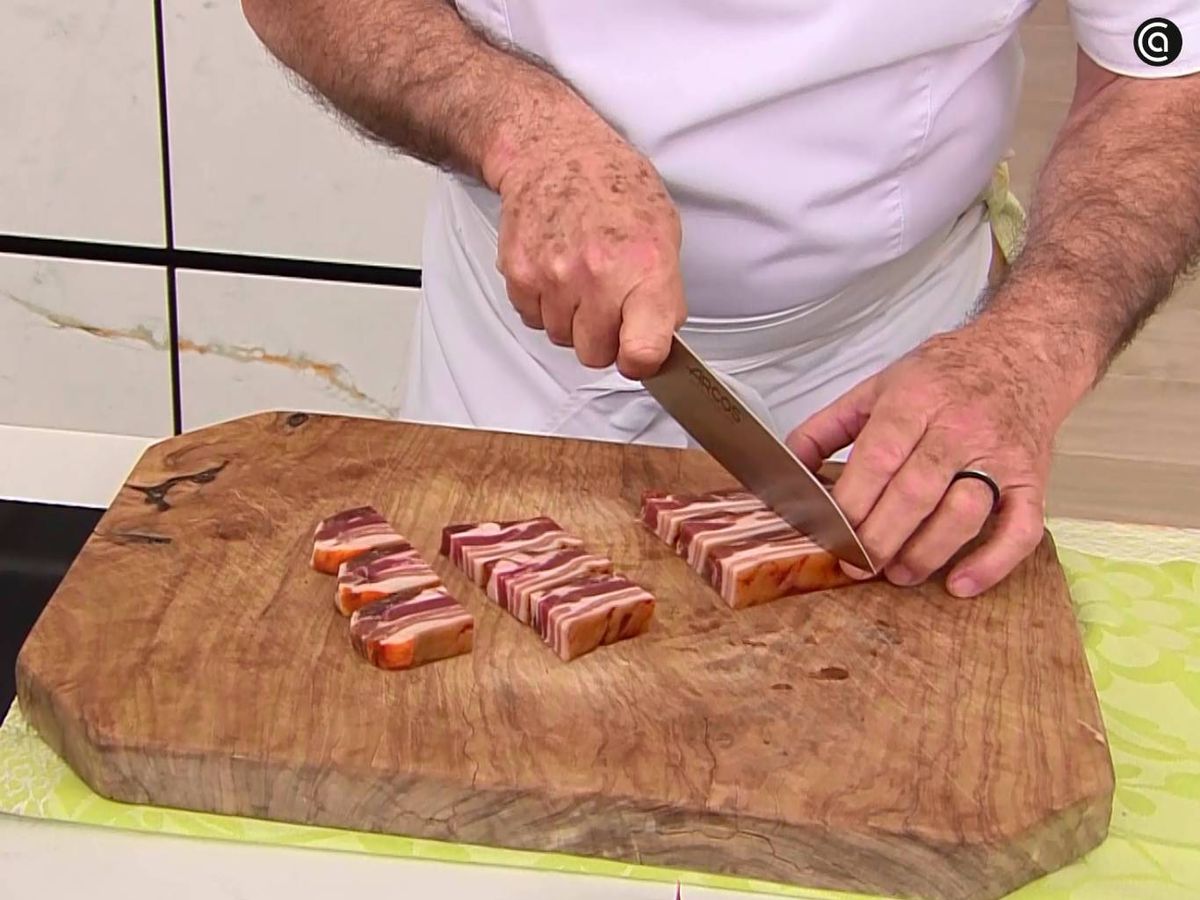 Elaboración de torreznos caseros - paso 1