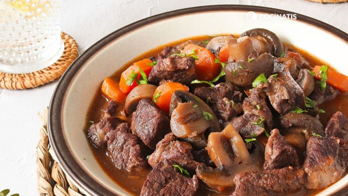 Ragout de ternera listo para comer