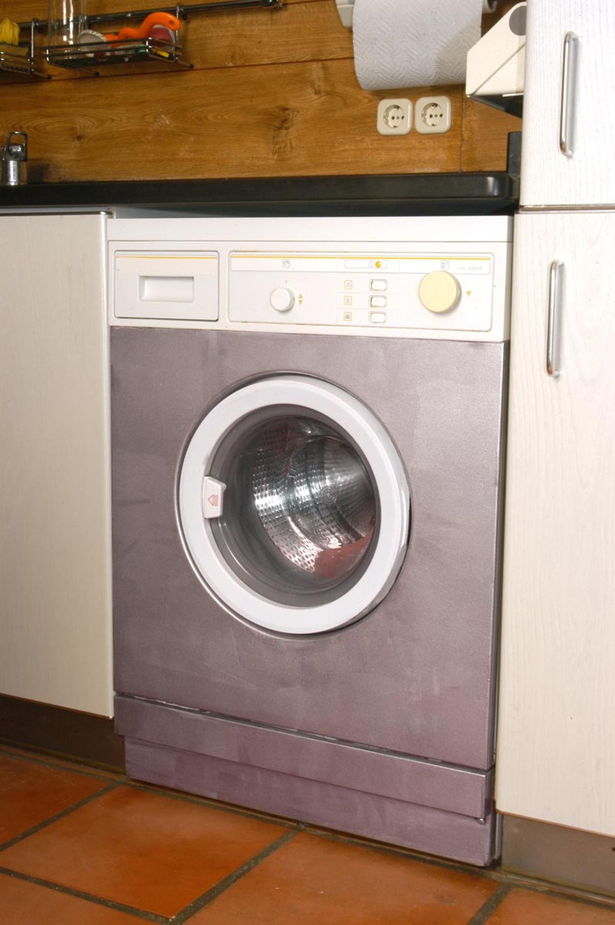 Pintar una lavadora de un color metalizado