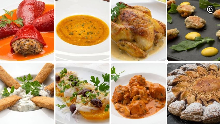 Una selección de entrantes, primeros, segundos y postres económicos para montar un menú de Navidad completo sin gastar de más.