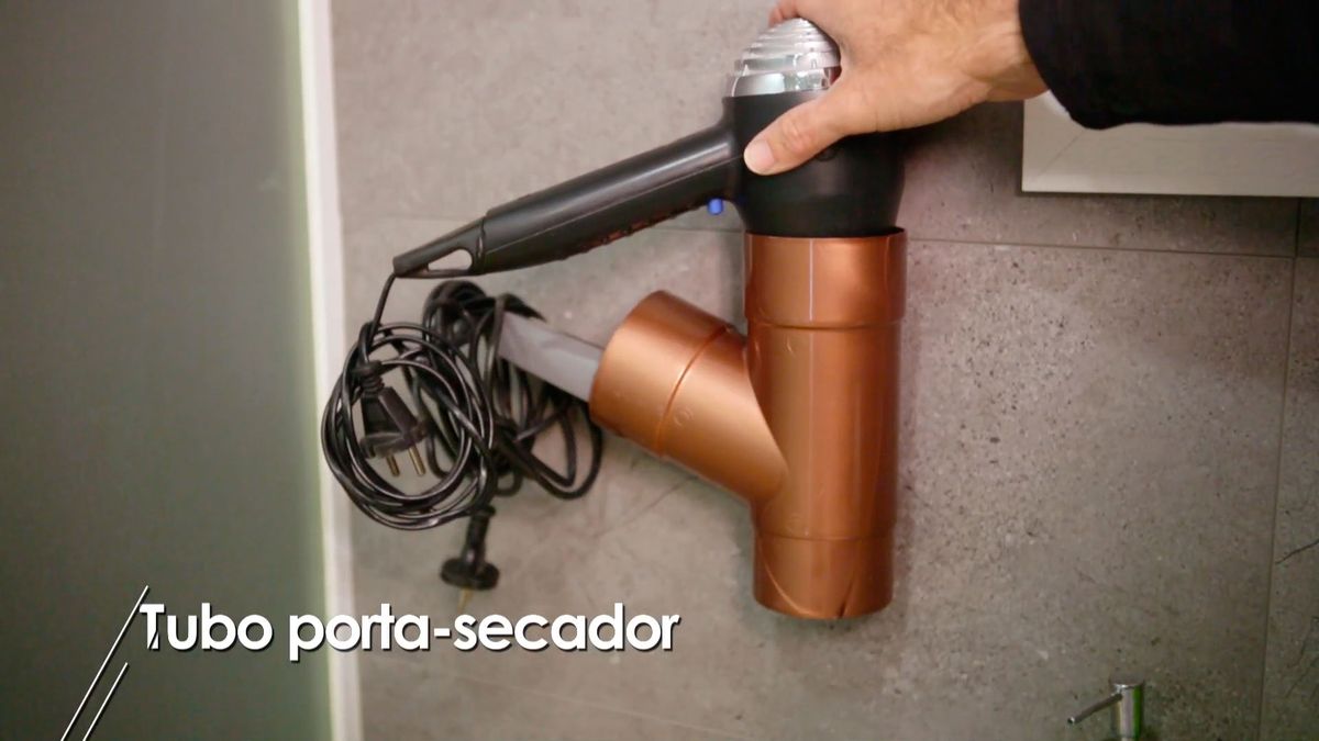 Hacer un porta secador con un tubo