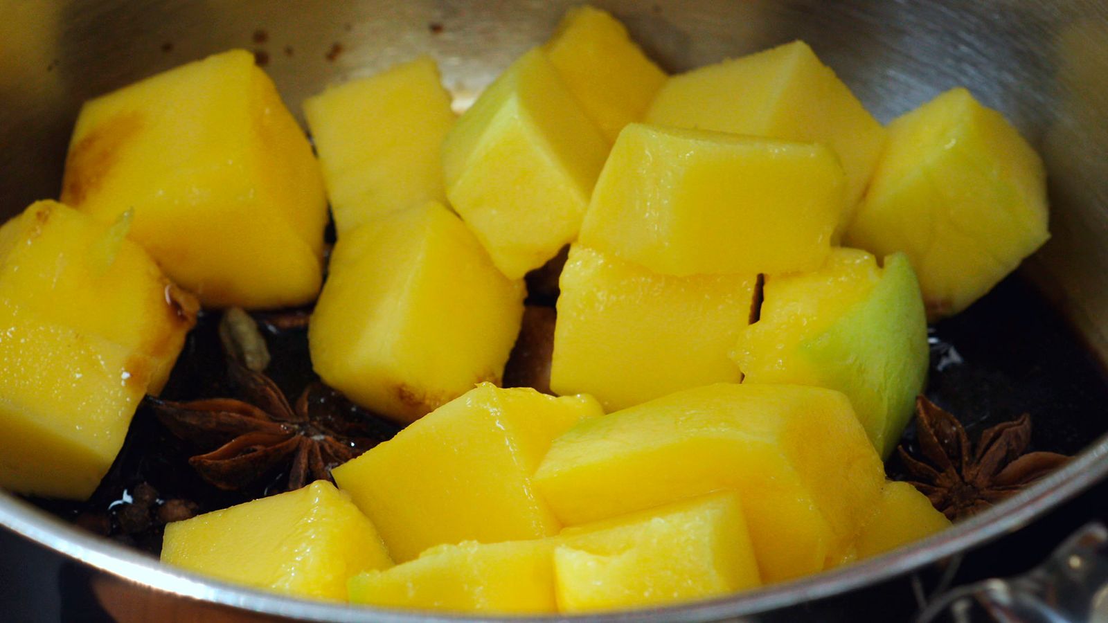 Chutney de mango   Paso 1