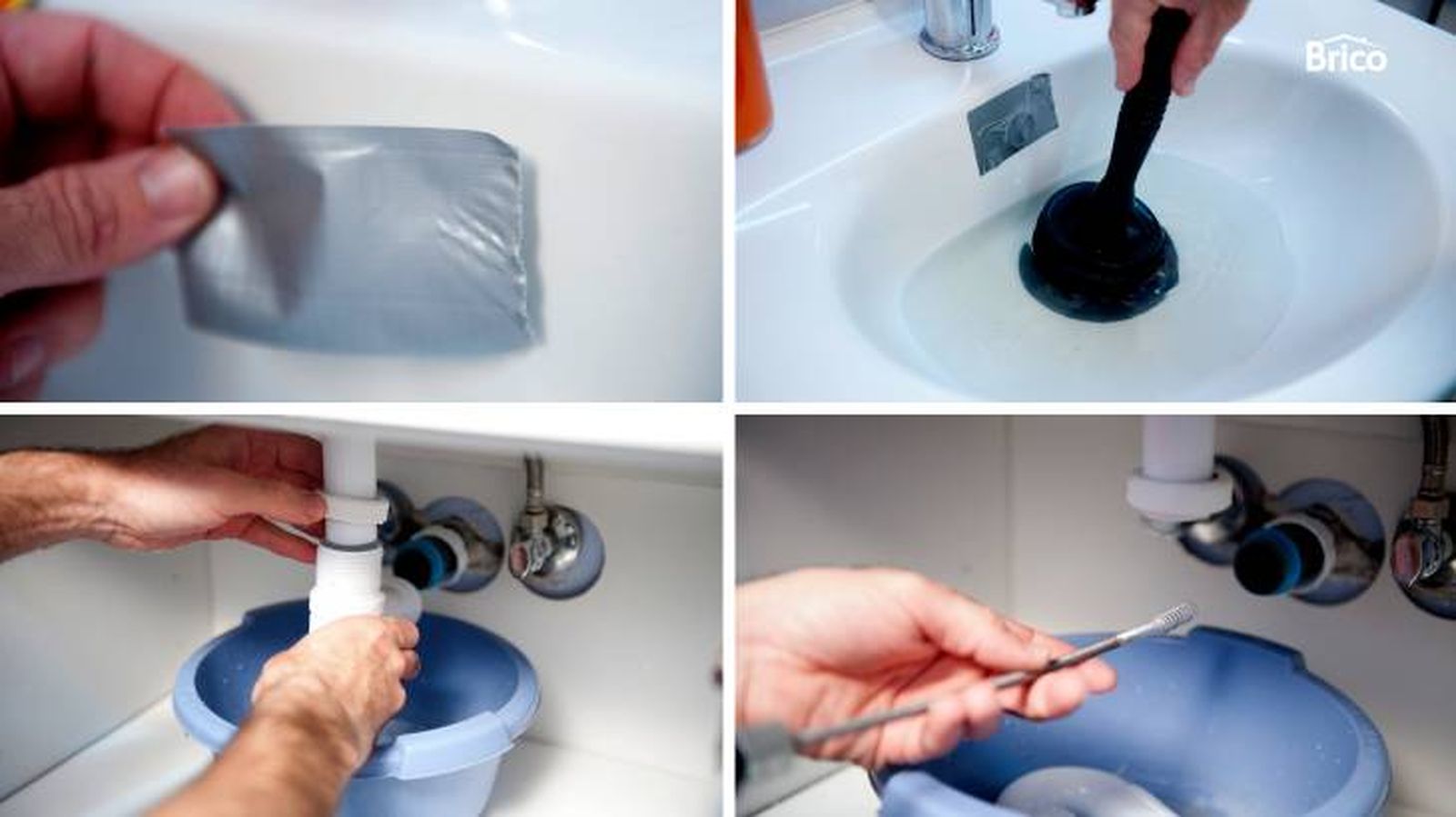 Truco para desatascar un fregadero o lavabo Truco para desatascar un fregadero o lavabo